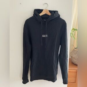 Allsaints Black Ryder Hoodie, Size M